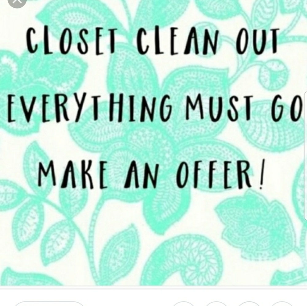 Closet clear out moving sale